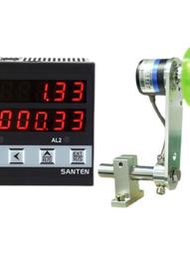 電子計米器滾輪式線速度測速儀轉速米速編碼器控制線速表 ST76-TD
