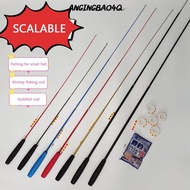 ANGINGBAO4Q Fishing Rod Full Kits, Spincast Fishing Reel Fishing Pole Fishing Rod Set, 0.7/1.0/1.5/1