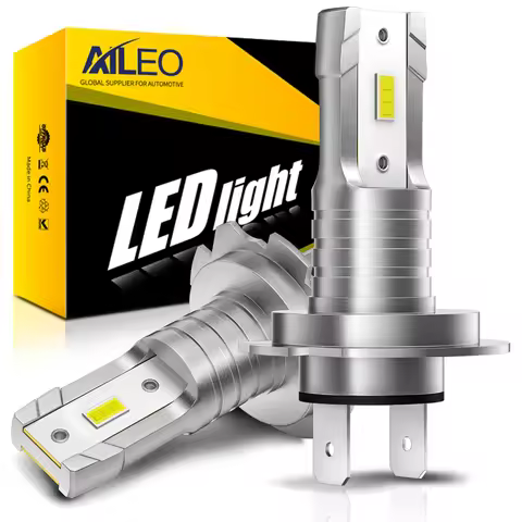 AILEO 2 Pcs H7 LED H8 H9 9005 HB3 9006 HB4 H4 H11 Led Headlight Bulb 3000K 6500K Super Bright 1:1 Mi