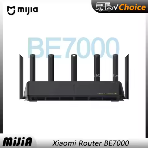 NEW MIJIA Router BE7000 Mi Router 7000 1GB Mesh PPPoE Tri-Band WiFi Repeater Signal Amplifier IPTV 4