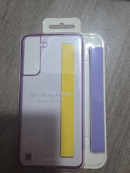 三星 SAMSUNG 三星電子 Galaxy S21 FE 薄型背蓋(附幼條指環帶)  紫色