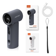 JAMAY พัดลมเจ็ท ขนาดเล็ก แบบพกพา 3600mAh ใช้งานได้ 10 ชั่วโมง พัดลมพกพา พร้อมความเร็ว 1-100 ระดับ จอ