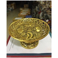 CTVD16 fruit tray 23 x23.6 x 12.5cm gold plated