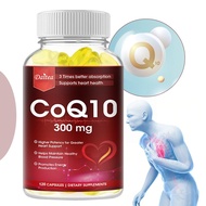Daitea CoQ10 Supplement 300mg, Supports Energy, Cardiovascular and Cholesterol Health