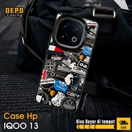 HP Casing IQOO 13 Depo Casing [BGRF] Premium Casing So Cool Hologram Matte Soft Case Hybrid IMD