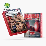ZILUOLAN 45pcs/box Holographic Postcard Sticker, Muay Thai Boxing Double Side Photocard Lomo Card, C