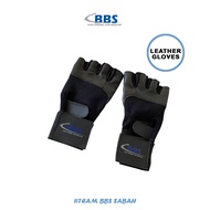 BBS Series Leather Gloves - Sports Exercise, Weight Lifting, Cycling, Original Ready Stock, Imported