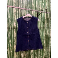 Denim Vest Button Woman Casual Look Vest