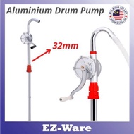 44 Gallon Rotary Oil Pump / Diesel Manual Hand Pump / Drum Pump / Aluminium - 32mm