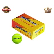Mercury Plus Medium Weight Cricket Tennis Ball (Pack of 6) High Bounce, 80g Outdoor Cricket Ball