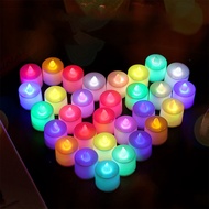 7 Colors LED Light Candle Light LED Decorative Light Colorful Atmosphere Lamp for Wedding Birthday P