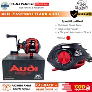 Reel Pancing Baitcasting Lizard Audi 18+1 BB Handle Kiri 10 Kg Max Drag