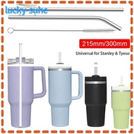 LUCKY-SUHE 1Pcs Cup Straw, Straight Bent Silver Stainless Steel Straws, Reusable 6mm 8mm Drinking Replacement Straw for  30oz 40oz Tyeso Cup