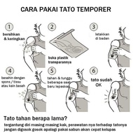 Tato Temporer Tattoo Temporary Tahan Lama 1 Bulan Semi Permanen Tattoo Tatto Temporary Tahan Air Seri GZ-009