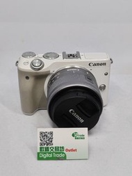 新淨 激平 Canon EOS m3  白色 white 連 15-45mm IS 防震  反屏 相機  wifi  連拍 追星