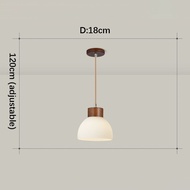 Cream Style Lampu Gantung 8-head Living Room Chandelier Ceiling Light Creative Pendent Light Hotel