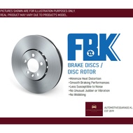 FBK - FRONT BRAKE DISCS - FR5352 - PROTON EXORA BOLD / EXORA TURBO / EXORA CFE