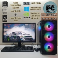 🇲🇾 Gaming Desktop Core i7 Max 3.9GHz / 256GB SSD+500GB HDD / Nvidia / Wifi Dual Band / Acer 24" Full