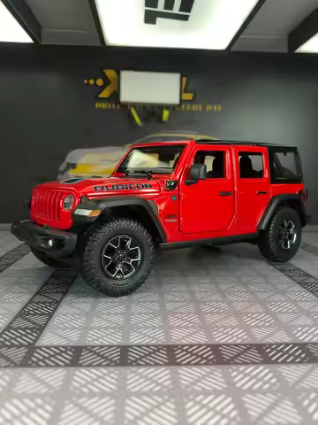 Rastar 1:24 Simulation Zinc Alloy Wrangler Rubicon 4xe Model Car, Static Ornament, Metal Collectible