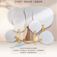 Blank Group Fan Thickened Watercolor Paper Fan Paper Fan Half-Cooked Cardboard Fan Hand-Painted Fan