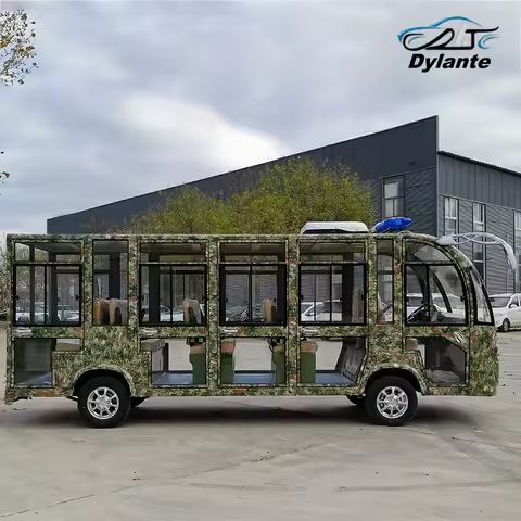 Manufacturer Customizable Street Legal Electric Tour Bus High Quality 72V Lead-Acid Battery Electric