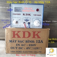 Car - Motorcycle Battery Charger 12A [6v/8v/12v]