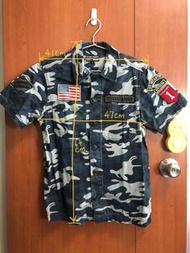 Izzue 迷彩恤衫 短袖 二手 used
