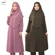 Mewah Exclusive Mini Jubah Stella By Mewah Exclusive - Baju Muslimah Dress Premium Ironless Umrah