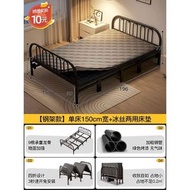 折疊床租房小戶型成人硬板床出租屋1米2鐵床簡易宿舍單人午休小床