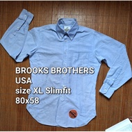 KEMEJA Brooks BROTHERS Formal Casual Slimfit Buttondown Shirt
