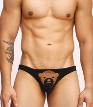 (2色)eXPONENT BabyBear 可愛小熊 三角泳褲 - 黑色