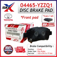 TOYOTA 04465-YZZQ1 Front Brake Pad Disc Brake Pad ( 4 pcs / SET ) TOYOTA VIOS A1N068Y / A1N175(100% 