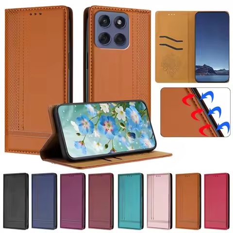 HX006 Wallet Flip Leather Case on For Motorola MOTO Edge 70 60 50 40 Fusion Ultra Neo Pro 5G Cover P