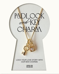 Padlock and Key charms  จี้กุญแจ จี้แม่กุญแจ พร้อมสร้อยคอชาย/หญิง