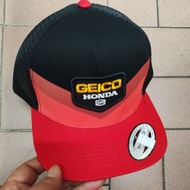 CAP HONDA GEICO SNAPBACK CAP PREMIUM QUALITY READY STOCK