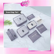 [Import] - H6043 7 In 1 Travel Organizer Bag/7 In 1 Storage Bag/Travel Luggage Organizer Set/Waterpr