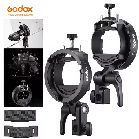 Godox S3 Bowens Mount Flash S-type Holder Bracket for Godox V1 V860 AD200 AD100PRO AD300PRO Speedlit