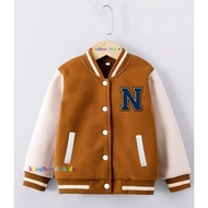Varsity Jacket for Boys and Girls Initial N Age 2 3 4 5 6 7 8 9 10 11 12 Years Baseball Jacket for G