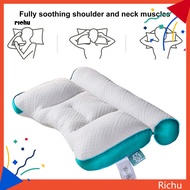 Richu* Soft Memory Pillow Stomach Sleepers Neck Pillow Memory Foam Neck Support Pillow for Comfortable Sleep Best Choice for Southeast Asian Buyers