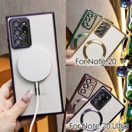 Sarung Telefon Caj Wayarles Magnet Lutsinar Untuk Samsung Note 20 Ultra Note20