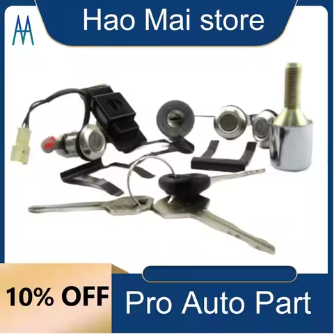 MR259111 Car Ignition Glove Box Spare Tire Door Lock Cylinder Key Set For Mitsubishi Pajero Montero 