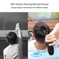 Air Mouse C120 Papan Kekunci Air Mouse Berlampu Belakang dengan Fungsi Suara Alat Kawalan Jauh Tanpa