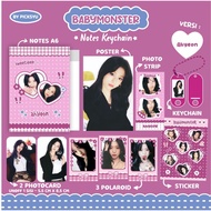 BABYMONSTER - WE GO UP II NOTEBOOK - STICKER - PHOTOCARD UNOFF BABYMONSTER II FANKIT BABYMONSTER