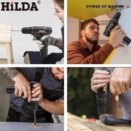 Acinttya HILDA bor baterai Cordless Drill bor cas baterai Mesin Bor