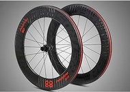 Ultralight full carbon fiber racing wheel rims, 700C bicycle wheelset, quick release 88mm rims 4 Palin 8 9 10 11 speed cassette for road TT racing crossfa