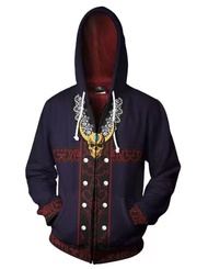 【COSER 77】เกมยอดนิยม Devil May Cry 5 คอสเพลย์ชายและหญิงเสื้อยืดซิป 3D