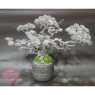 Silver Wire Bonsai Tree
