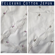 Telekung Sulam Cotton Jepun