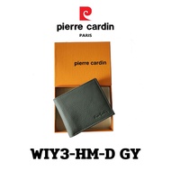Pierre Cardin (ปีแอร์ การ์แดง) กระเป๋าธนบัตร กระเป๋าสตางค์เล็ก  กระเป๋าสตางค์ผู้ชาย กระเป๋าหนัง กระเป๋าหนังแท้ รุ่น WIY3-HM-D พร้อมส่ง ราคาพิเศษ