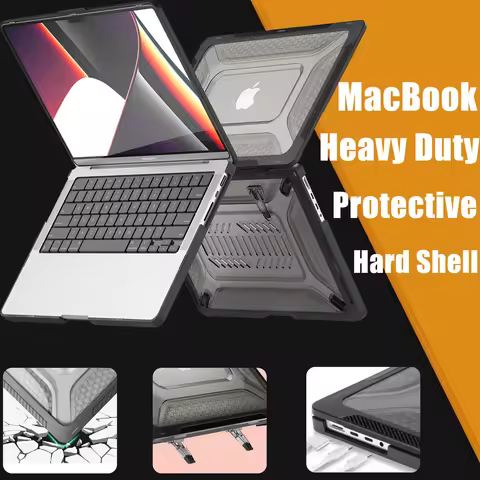 Heavy Duty Rugged Hard Shell Protective Cover For MacBook Pro 14 Inch Case 2024-2021 M4/M3/M2/M1 Pro
